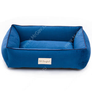 Лежанка Pet Comfort Golf Vita для кошек и собак, 60 см*75 см, синий
