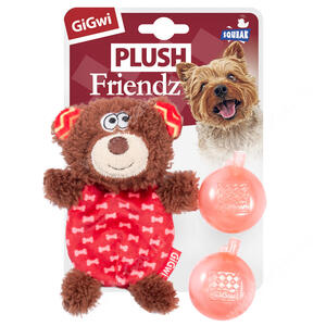 Медведь GiGwi Plush Friendz с пищалкой