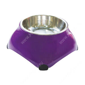Миска меламиновая для собак высокая SuperDesign, 160 мл, фиолетовая