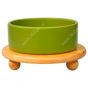 Миска Mr.Kranch керамическая Bamboo, 850 мл, зеленая