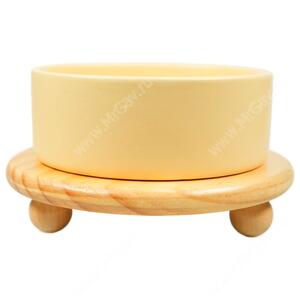 Миска Mr.Kranch керамическая Bamboo, 850 мл, желтая