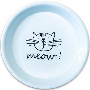 Миска Mr.Kranch керамическая для кошек Meow, белая, 200 мл