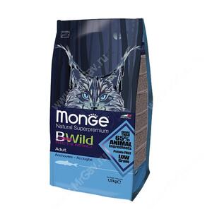 Monge Cat Bwild Anchovies (Анчоусы), 10 кг