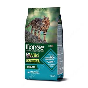 Monge Cat Bwild Grain Free для взрослых стерилизованных кошек (Тунец)