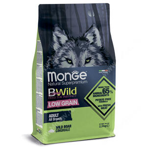 Monge Dog All Breeds Bwild Low Grain Wild Boar (Дикий кабан)