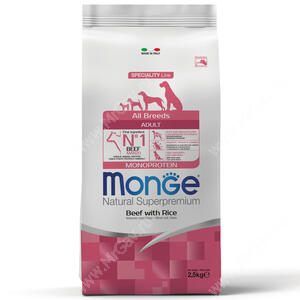 Monge Dog Monoprotein All Breeds Beef and Rice (говядина с рисом)