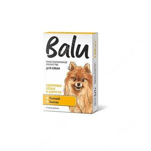 Мультивитаминное лакомство Balu для собак Здоровье кожи и шерсти
