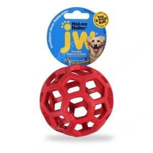 Мяч сетчатый Hol-ee Roller Dog Toys из каучука, средний, красный