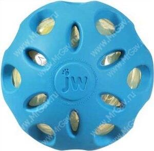 Мяч сетчатый хрустящий JW Crackle&Crunch Ball, малый, голубой