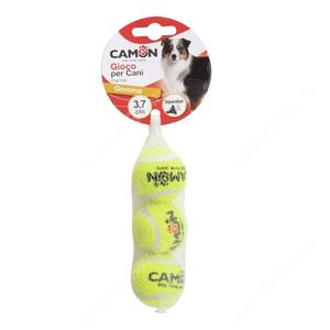 Мяч теннисный Camon с пищалкой, 37 мм, 3 шт