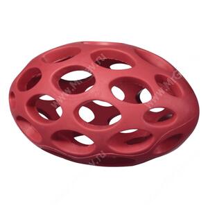 Мячик для регби сетчатый JW Sphericon Dog Toys из каучука, средний, красный