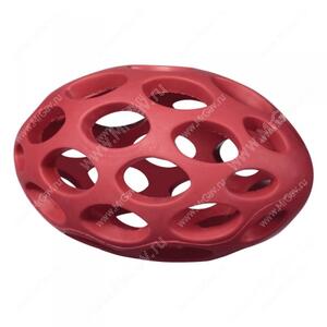 Мячик для регби сетчатый JW Sphericon Dog Toys из каучука, маленький, красный