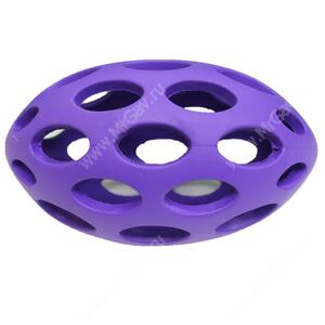 Мячик для регби сетчатый JW Sphericon Dog Toys из каучука, большой, фиолетовый