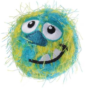 Мячик GiGwi Crazy Ball с пищалкой, 7 см, голубой