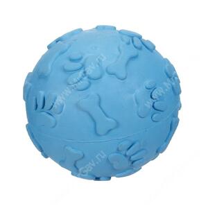 Мячик хихикающий JW Giggler из каучука, маленький, синий