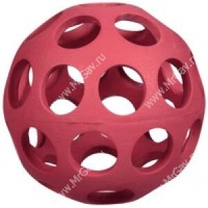 Мячик с круглыми отверстиями JW Hol-ee Bowler Dog Toys, большой, красный