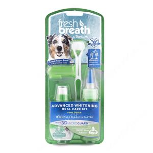 Набор для собак средних и крупных пород Tropiclean Fresh Breath супер отбеливание для чистки зубов