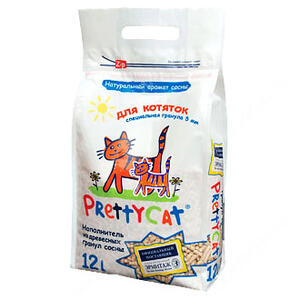 Наполнитель древесный для котят PrettyCat Wood Granules