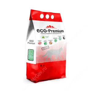 Наполнитель древесный Eco-Premium Aloe комкующийся, 1,9 кг