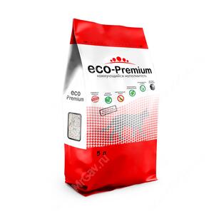 Наполнитель древесный Eco-Premium Green комкующийся