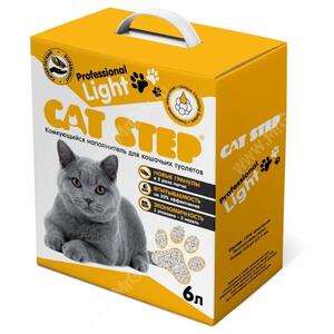 Наполнитель комкующийся Cat Step Professional Light, 6 л