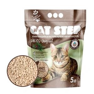 Наполнитель растительный комкующийся Cat Step Wood Original