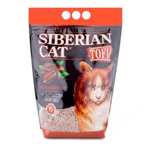 Наполнитель растительный комкующийся Сибирская кошка Tofu кофе