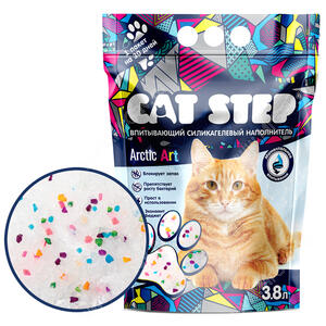 Наполнитель силикагелевый Cat Step Arctic Art, 3,8 л