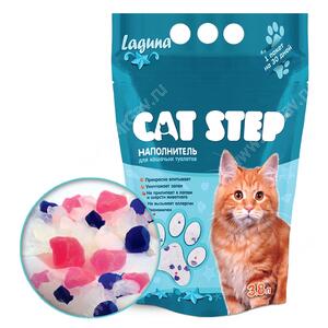 Наполнитель силикагелевый Cat Step Лагуна, 3,8 л