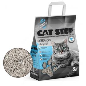 Наполнитель впитывающий минеральный Cat Step Extra Dry Original