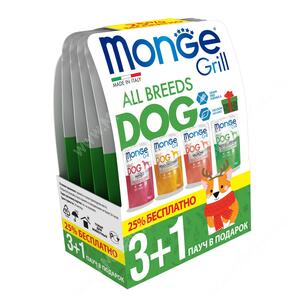 Новогодний набор для собак Monge Grill 3+1 2020-2021
