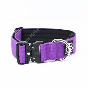 Ошейник BullyBillows Combat, M, фиолетовый, 4 см