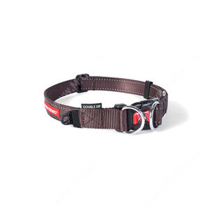 Ошейник EzyDog DOUBLE UP, L, 59 см*2,5 см, шоколадный