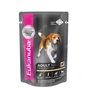 Пауч Eukanuba Adult Dog (Ягненок в соусе), 100 г