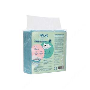 Пеленки VitaVet Care гелевые, жасмин, 60 см* 60 см, 12 шт