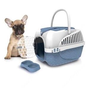 Переноска до 12 кг BAMA PET KENNEL TOUR MAXI, 59 см*38 см*37 см, синяя