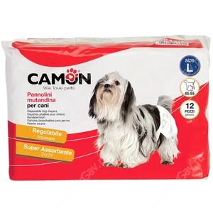 Подгузники Camon для собак, размер L, 45-55 см, 12 шт
