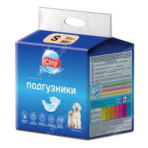 Подгузники Cliny для собак и кошек, S, 3-6 кг, 10 шт