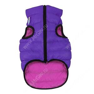 Попона двухсторонняя AiryVest, L, 65 см, розово-фиолетовая