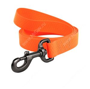 Поводок биотановый Collar Waudog Waterproof, 1,83 м*2,5 см, оранжевый