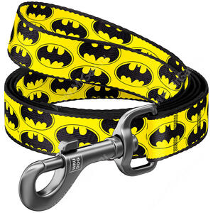 Поводок Collar WAUDOG Nylon Бэтмен лого, 122 см*2 см