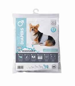 Пояс M-Pets многоразовый для кобелей, 73,6 - 86,3 см, №6