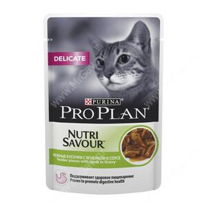 Pro Plan Delicate Cat (Ягненок в соусе), пауч, 85 г