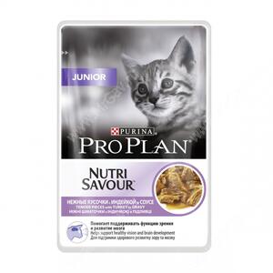 Pro Plan Junior Cat (Индейка в соусе), пауч, 85 г