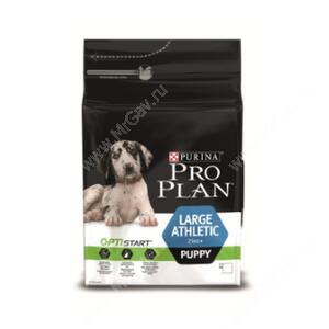 Pro Plan Large Puppy Athletic  (Курица с рисом), 3 кг