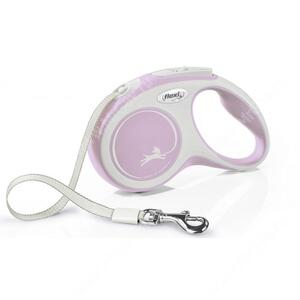 Рулетка Flexi New Line Comfort Compact S, до 15 кг, 5 м, розовая