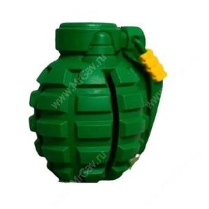 Суперпрочная игрушка Граната 9 см, зеленая