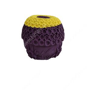Суперпрочная игрушка Клумба, 10 см, желто-фиолетовая