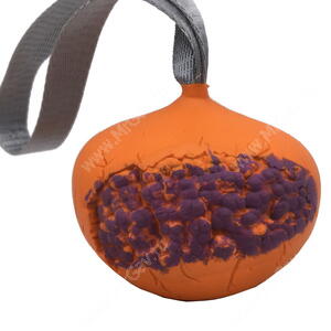 Суперпрочная игрушка Осенний плод, 9 см, оранжево-фиолетовая