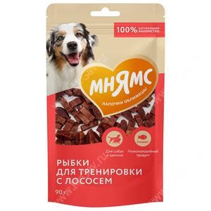 Тренировочные лакомства Мнямс Рыбки из лосося, 90 г